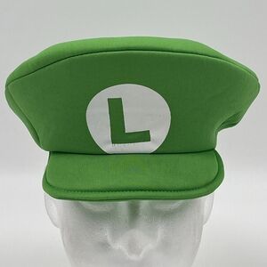 ×9 Luigi Themed Hats, Adult & Kids Size w/ Mustaches